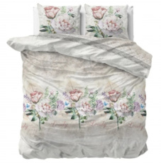 Dekbedovertrek Lovely Flower Beige 240x200/220 Dekbedovertrek Lovely Flower Beige 240x200/220