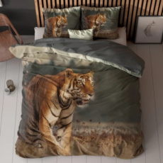 Dekbedovertrek Nature Tiger Taupe 240x200/220 Dekbedovertrek Nature Tiger Taupe 240x200/220